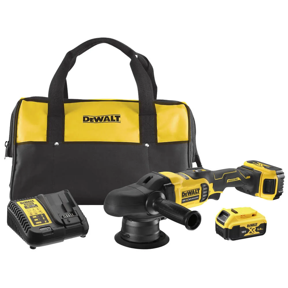 Аккумуляторная бесщеточная полировальная машина DeWALT DCM848P2