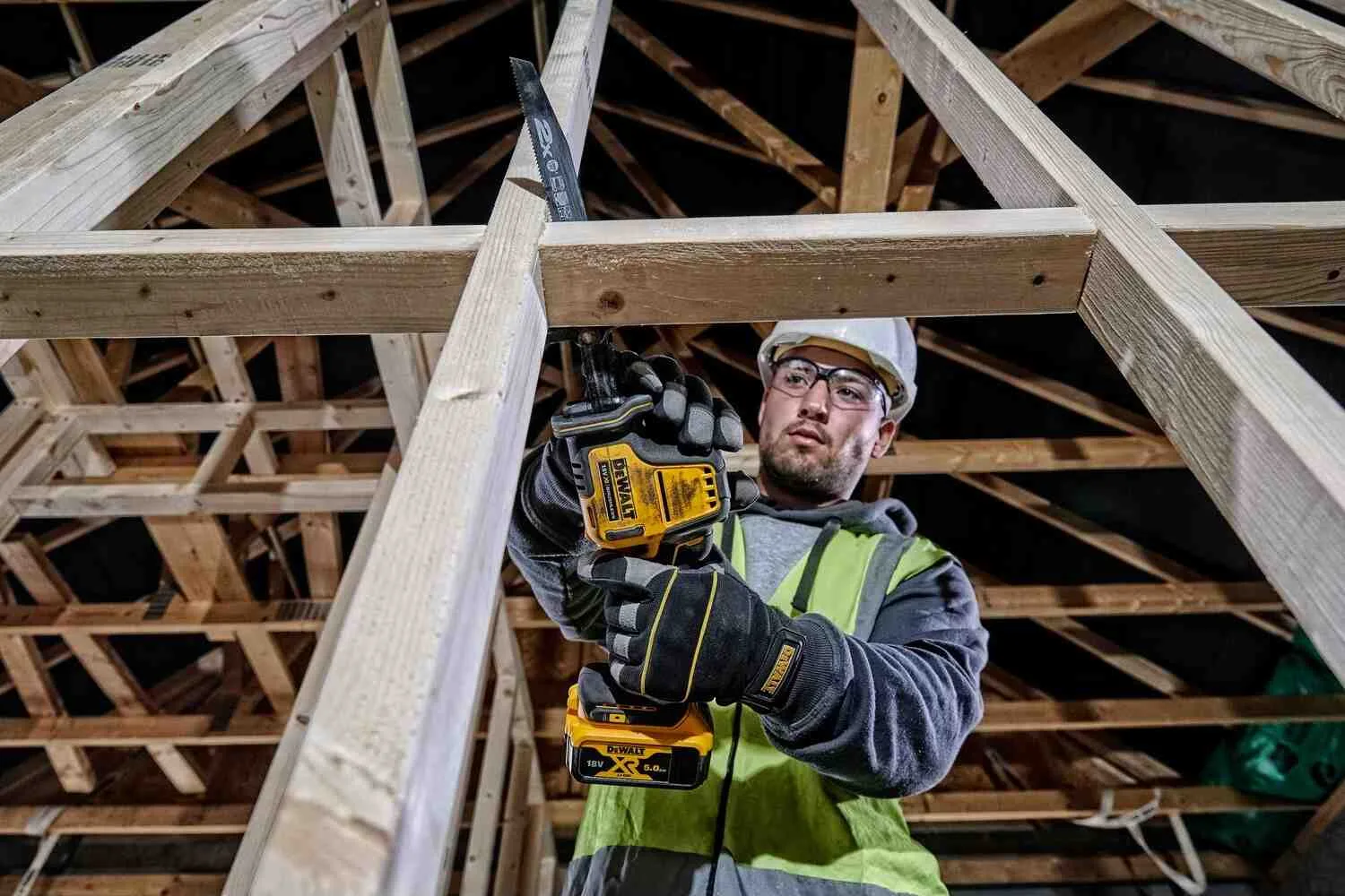 Аккумуляторная бесщеточная сабельная пила DeWALT DCS369P2