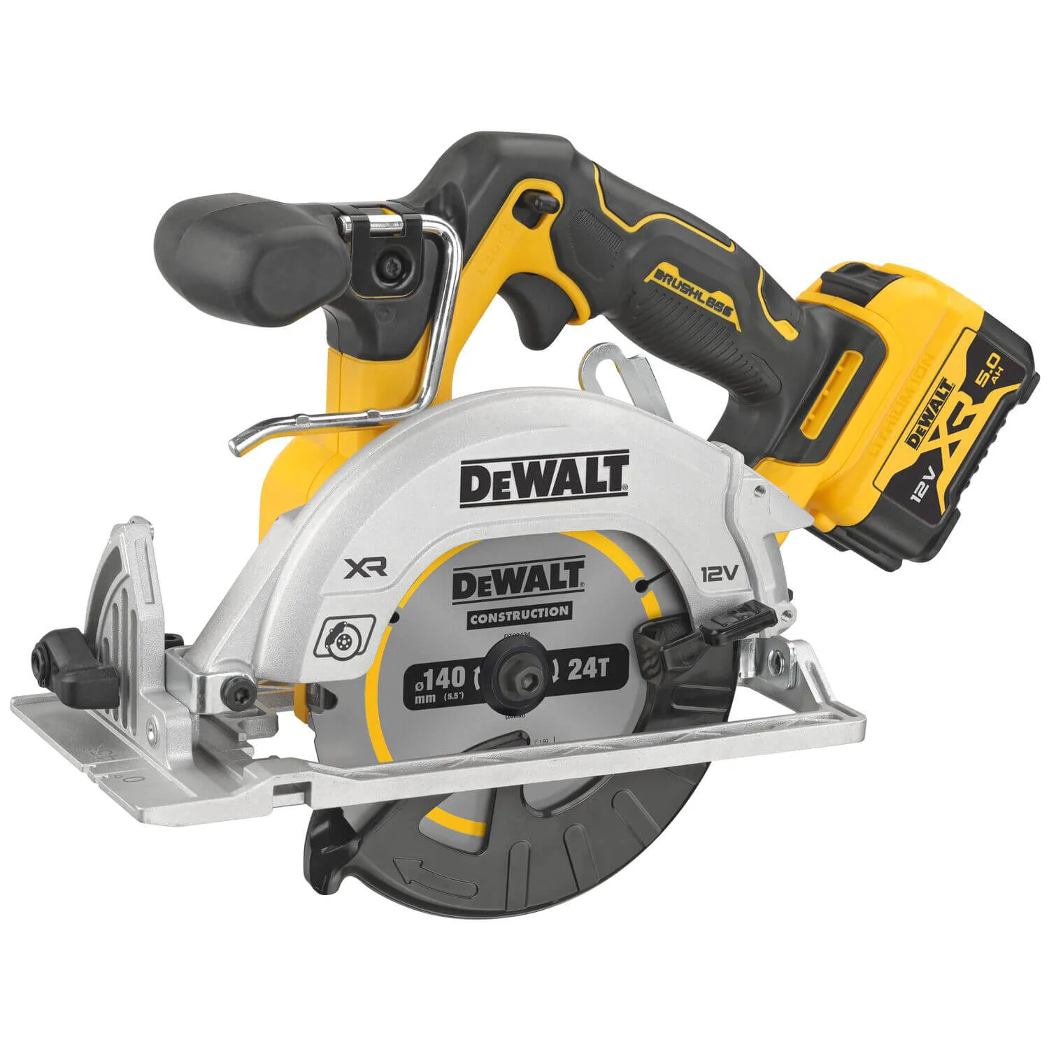 Аккумуляторная бесщеточная дисковая пила DeWALT DCS512P2