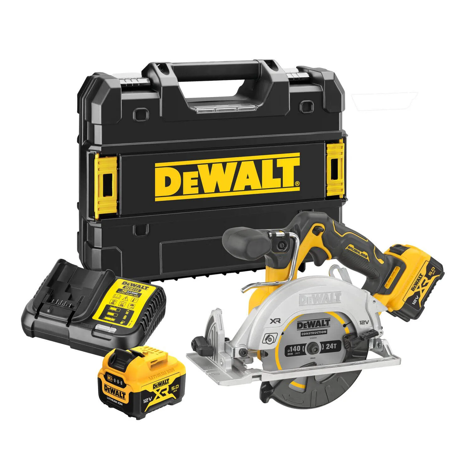 Аккумуляторная бесщеточная дисковая пила DeWALT DCS512P2
