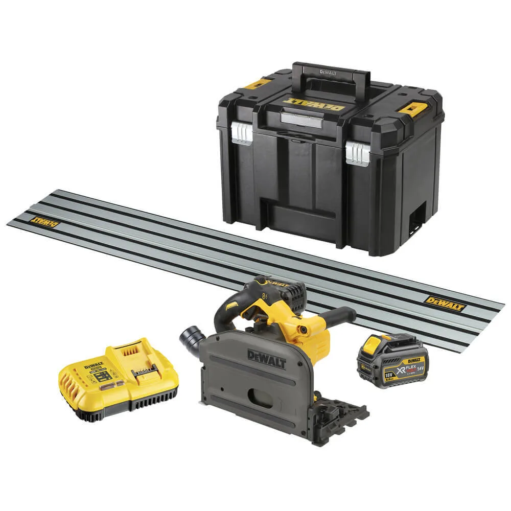 Аккумуляторная погружная дисковая пила DeWALT DCS520T2R без щеток.