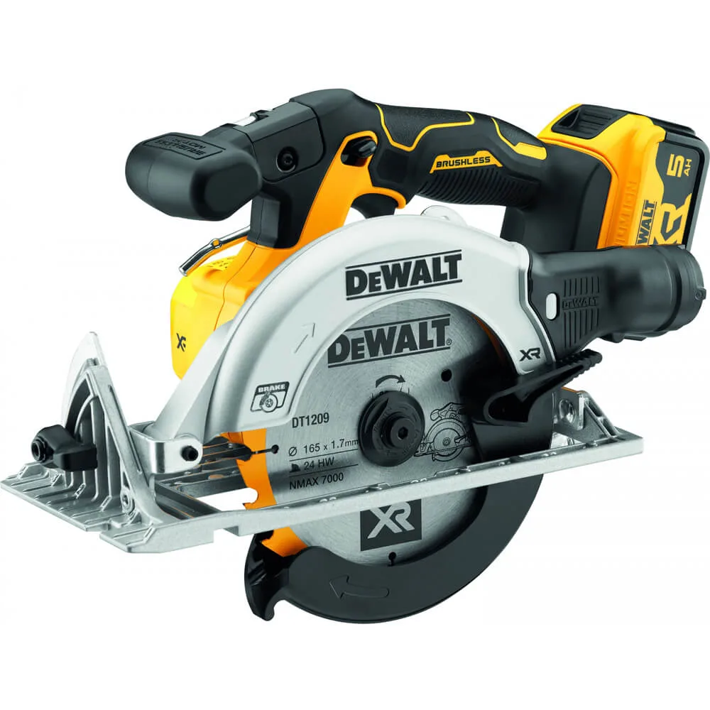 Аккумуляторная бесщеточная дисковая пила DeWALT DCS565P2