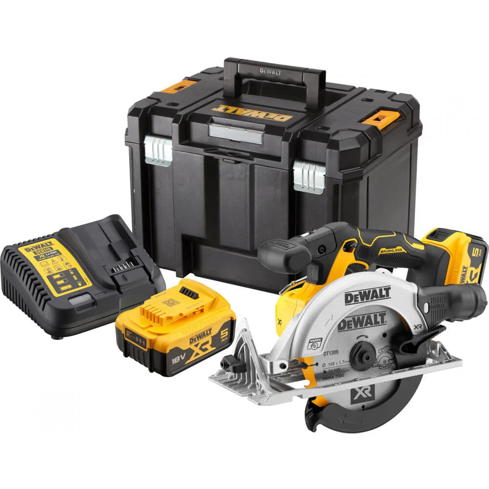 Аккумуляторная бесщеточная дисковая пила DeWALT DCS565P2