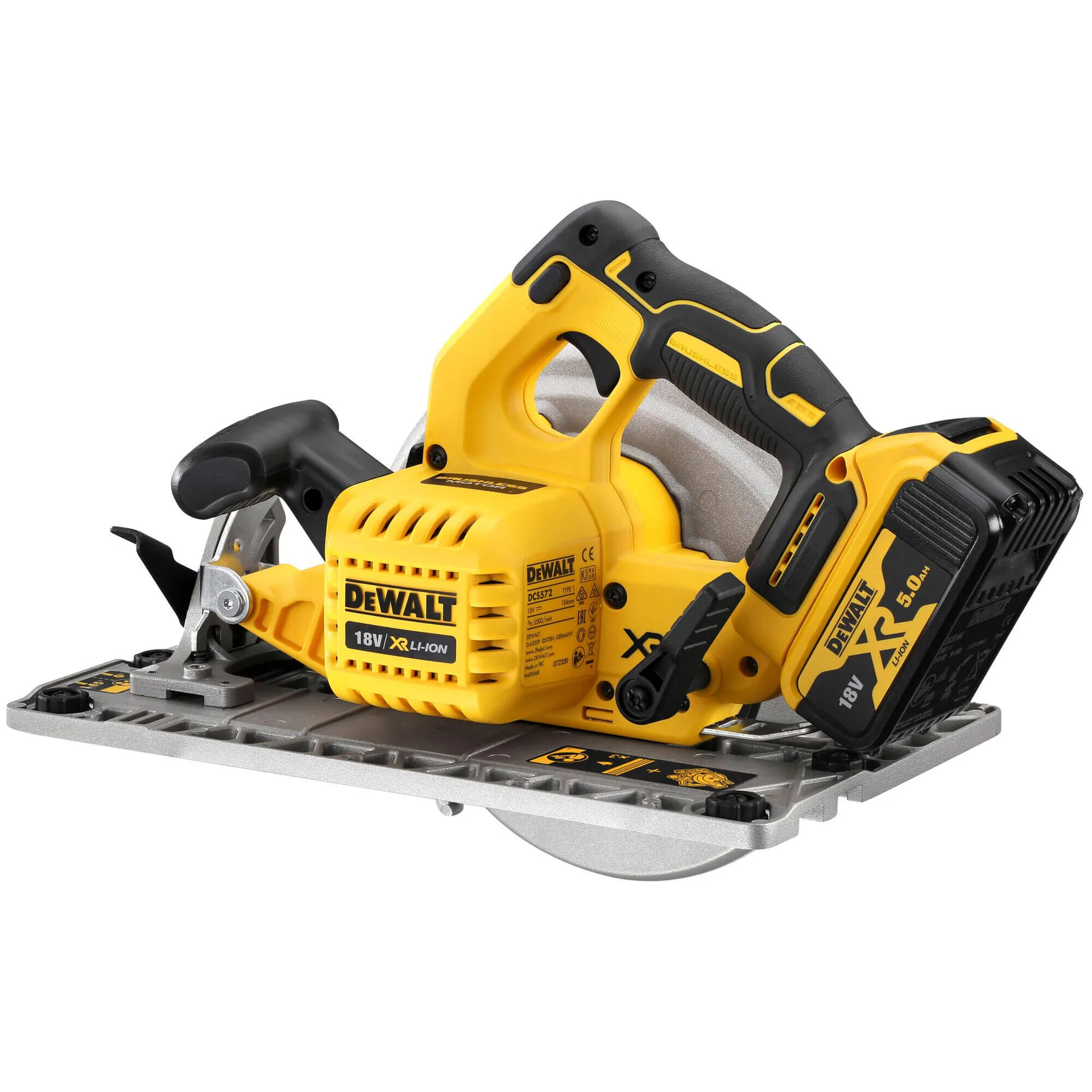 Аккумуляторная бесщеточная дисковая пила DeWALT DCS572NT