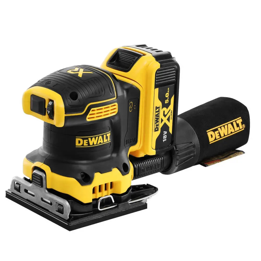 Аккумуляторная вибрационная шлифовальная машина DeWALT DCW200P2