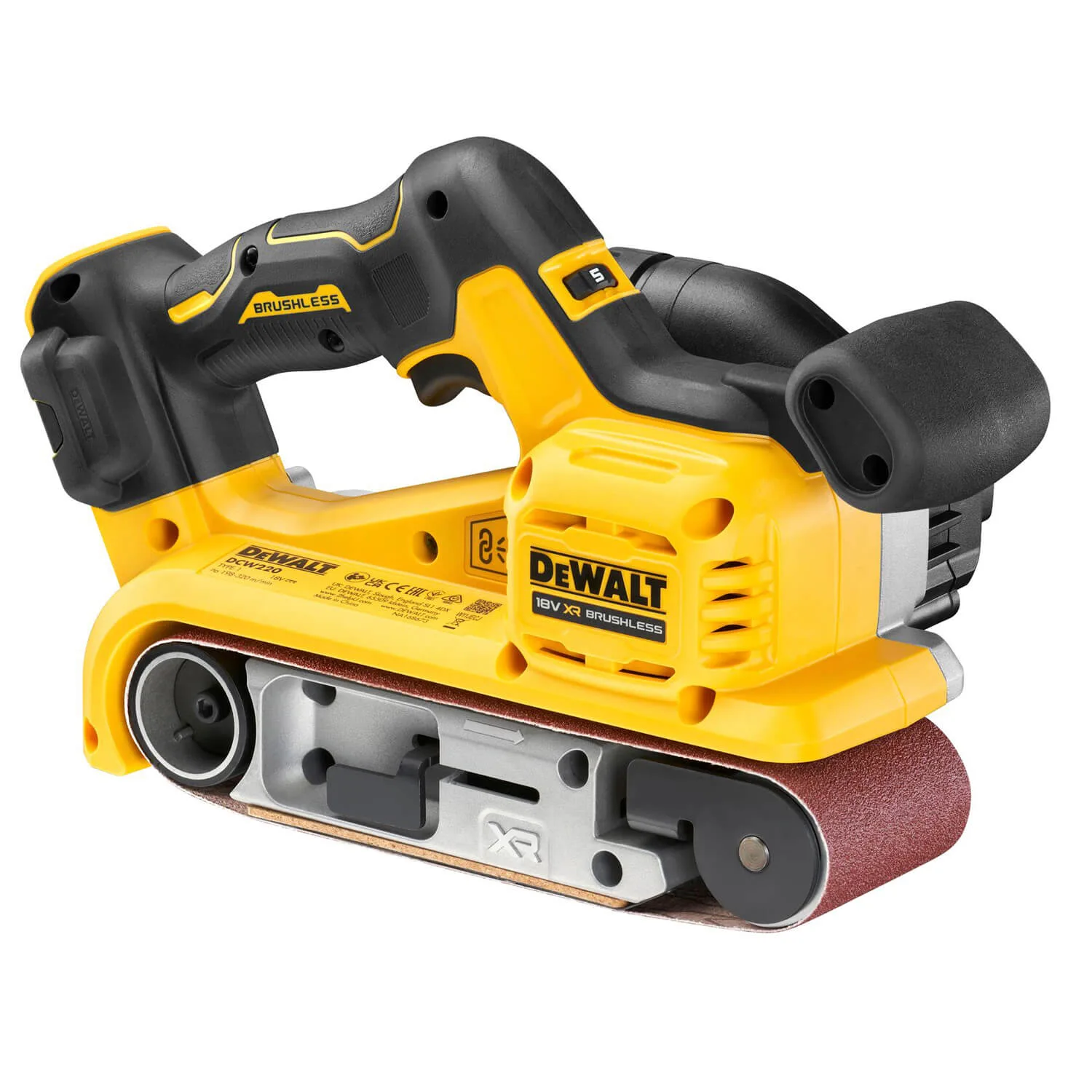Аккумуляторная бесщеточная ленточная шлифовальная машина DeWALT DCW220NT
