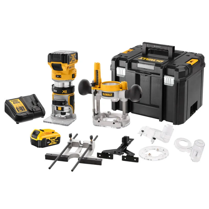 Аккумуляторная бесщеточная фрезерная машина DeWALT DCW604P2