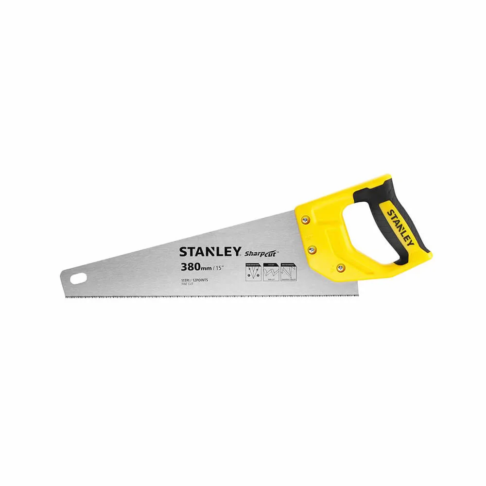 Ножовка SHARPCUT ™ длиной 380 мм для поперечного и продольного распила STANLEY STHT20369-1.