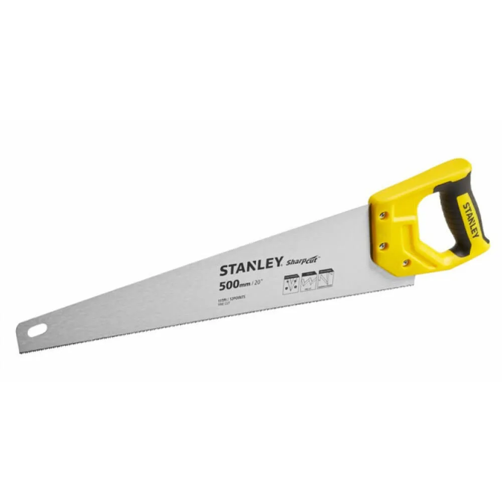 Ножовка SHARPCUT ™ длиной 500 мм для поперечного и продольного пиления STANLEY STHT20371-1.
