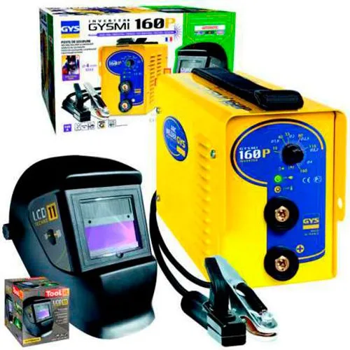 Сварочный инвертор GYS Комплект GYSMI E160 + маска LCD 9/13