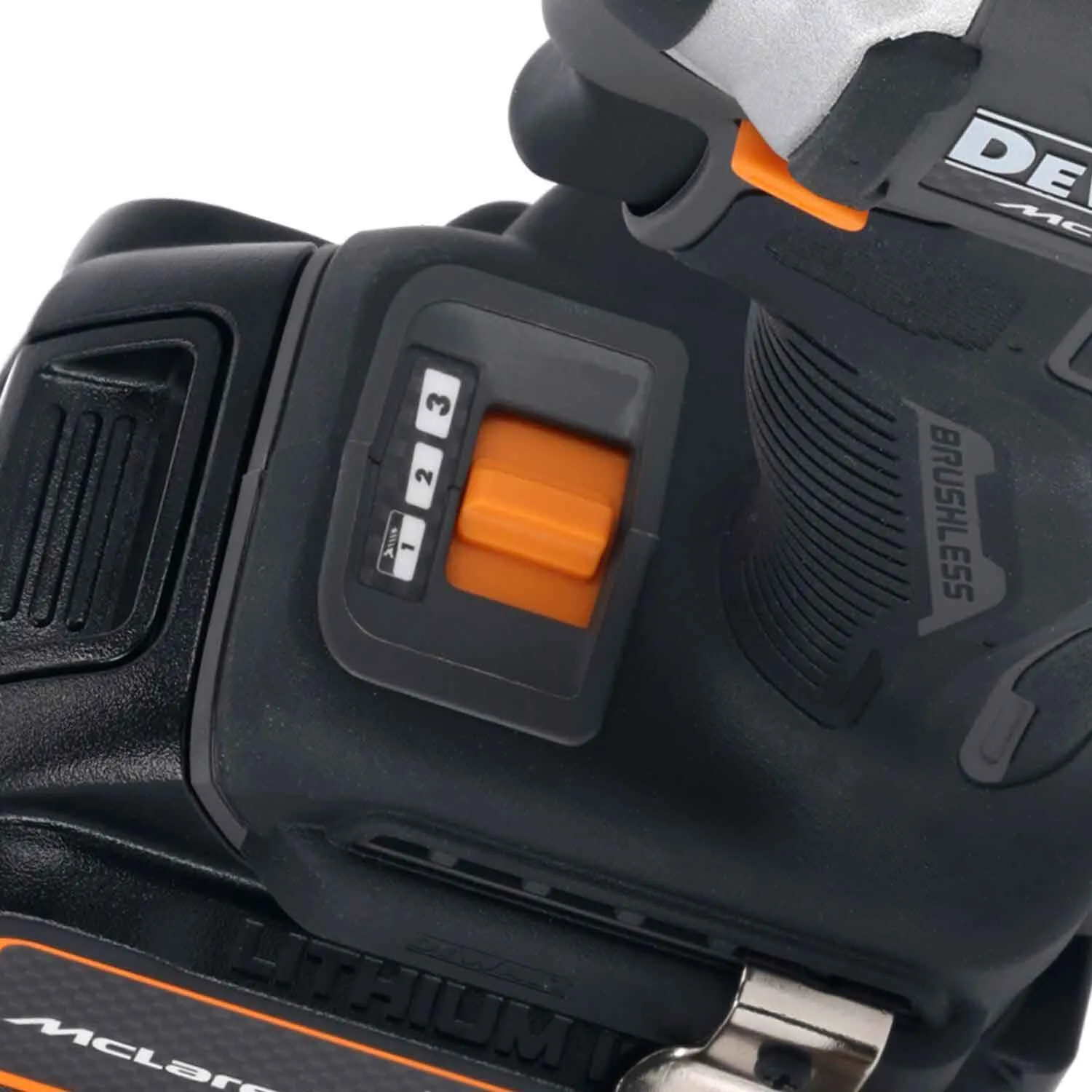 Набір з двох інструментів акумуляторних безщіткових McLaren F1 TEAM LIMITED EDITION DeWALT DCK200MP2T
