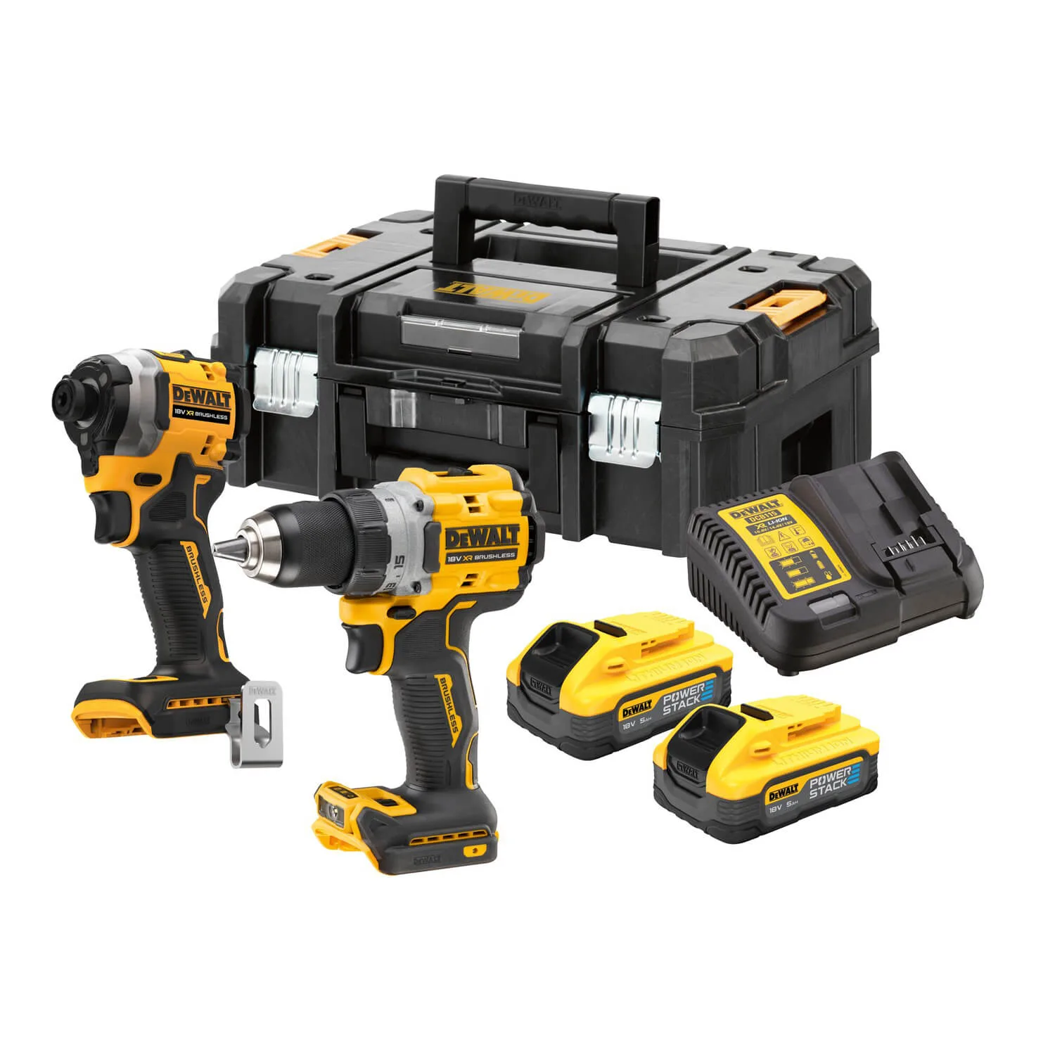 Набор из двух инструментов безщеточных DeWALT DCK2051E2T