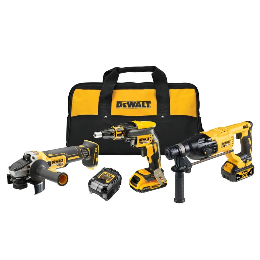 Набор из трех аккумуляторных инструментов DeWALT DCK308DM
