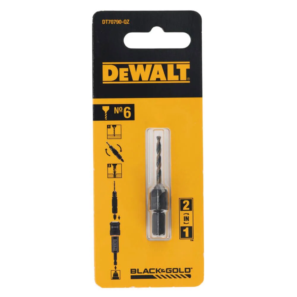 Сверло пилотное с зенкером FLIP&DRIVE №6 DeWALT DT70790