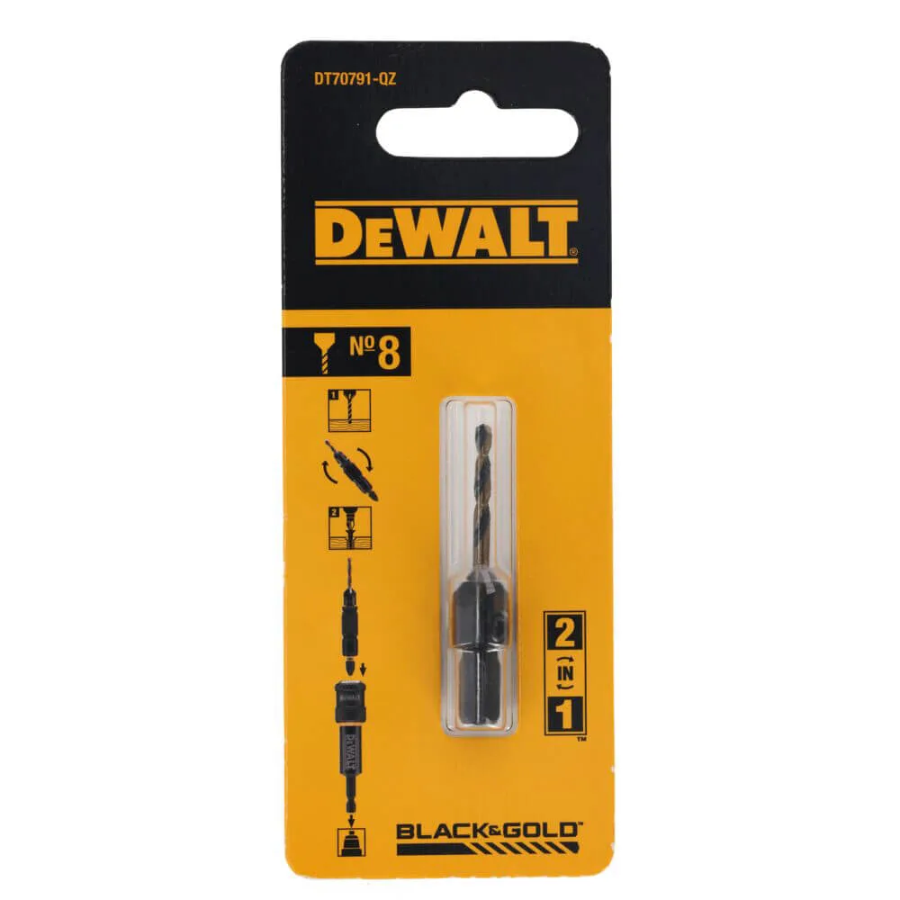 Сверло пилотное с зенкером FLIP&DRIVE №8 DeWALT DT70791