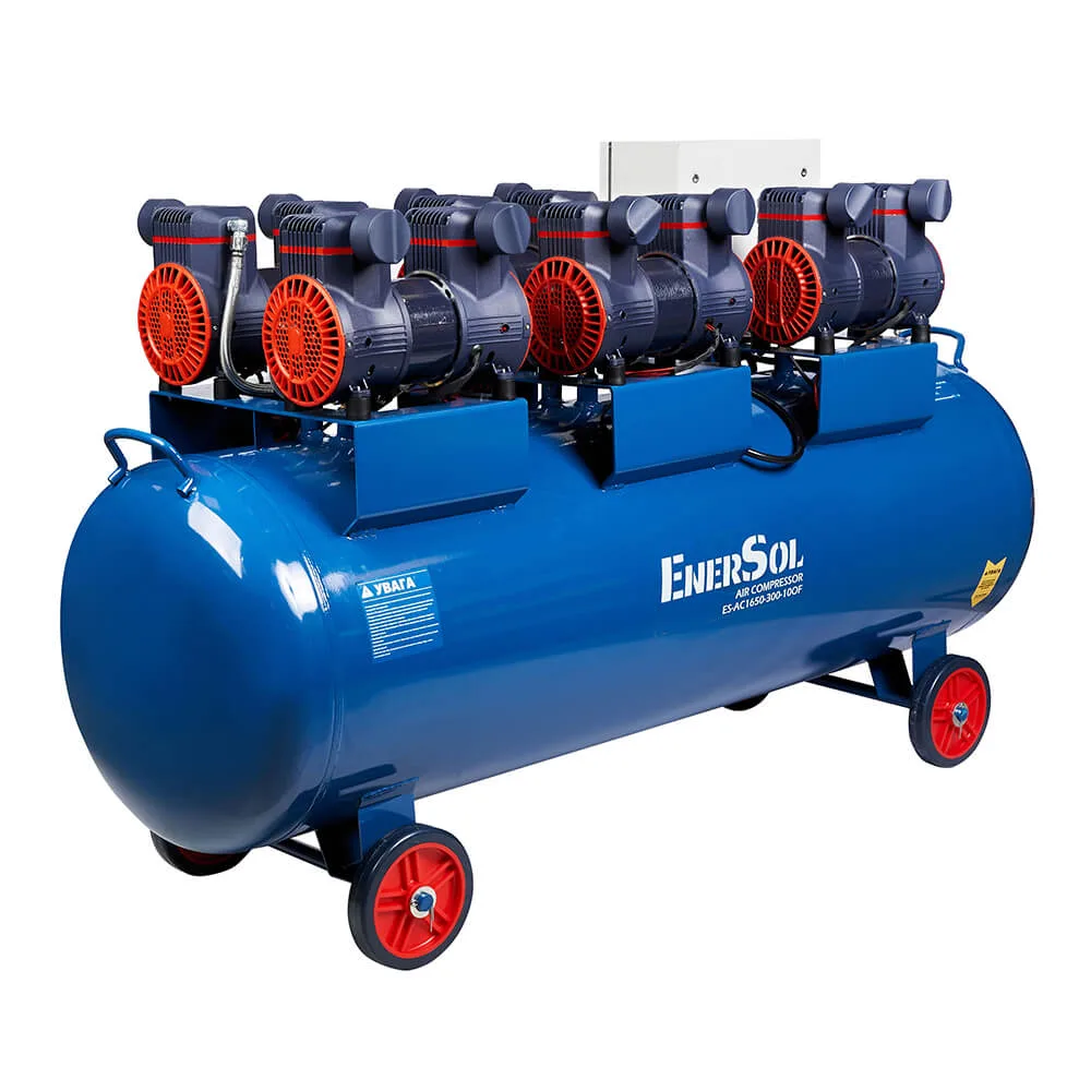 Компресор повітряний безмасляний EnerSol ES-AC1650-300-10OF