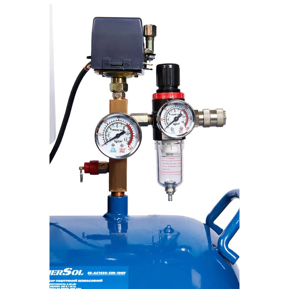 Компресор повітряний безмасляний EnerSol ES-AC1650-300-10OF