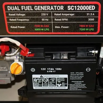 Генератор SENCI SC 12000 E (D)