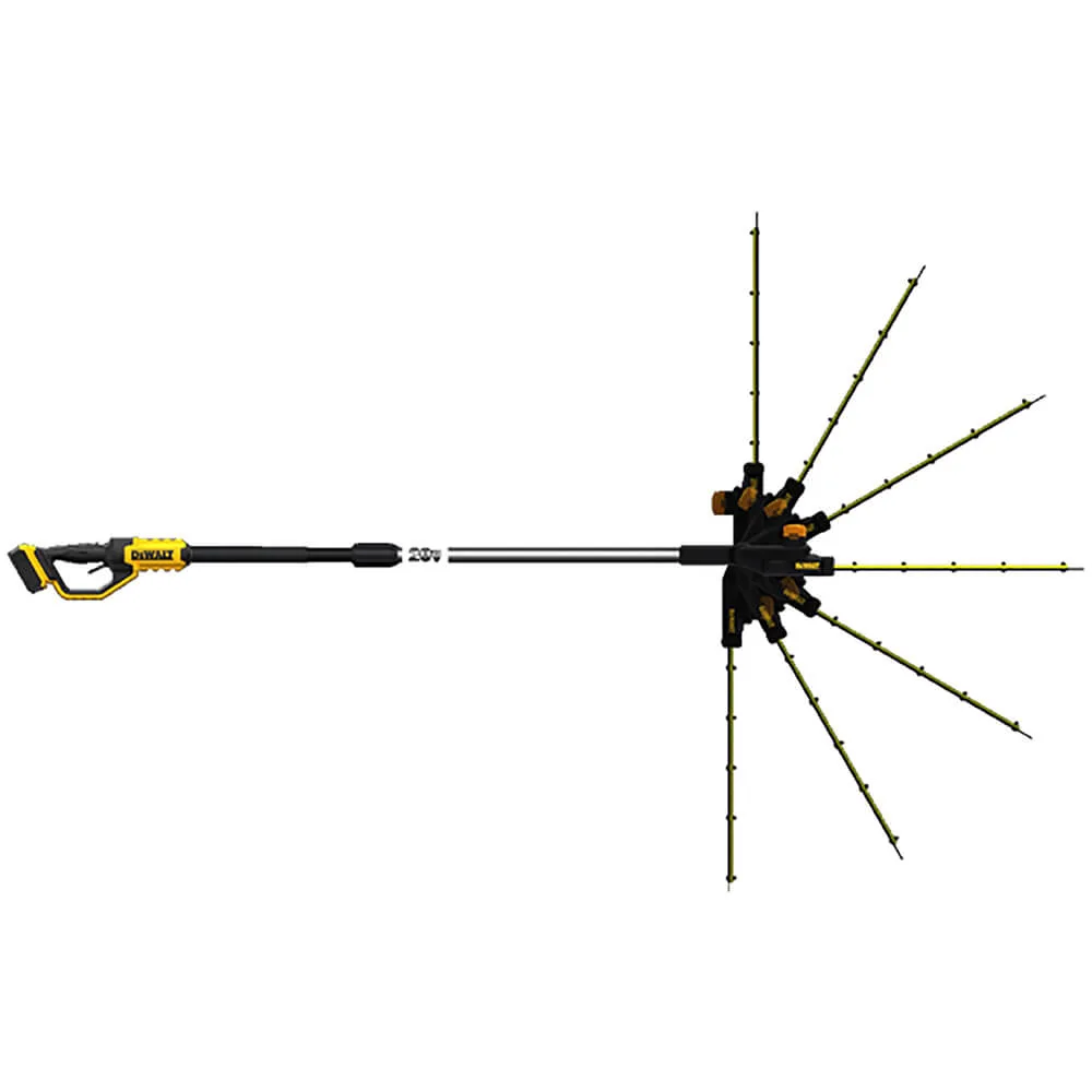 Аккумуляторный бесщеточный кусторез с телескопической штангой DeWALT DCMPH566P1