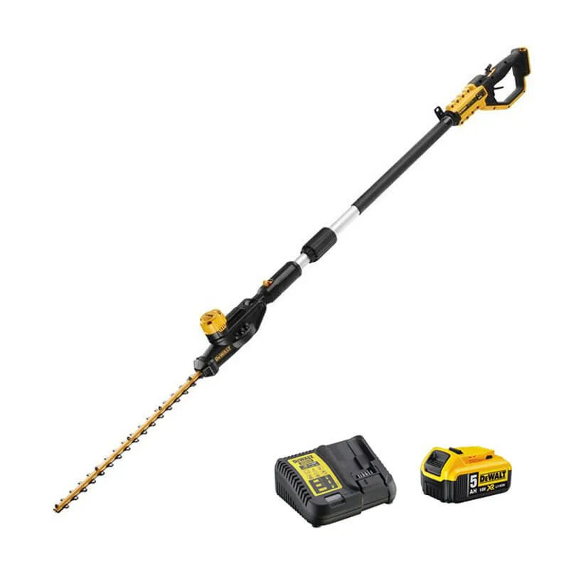 Аккумуляторный бесщеточный кусторез с телескопической штангой DeWALT DCMPH566P1