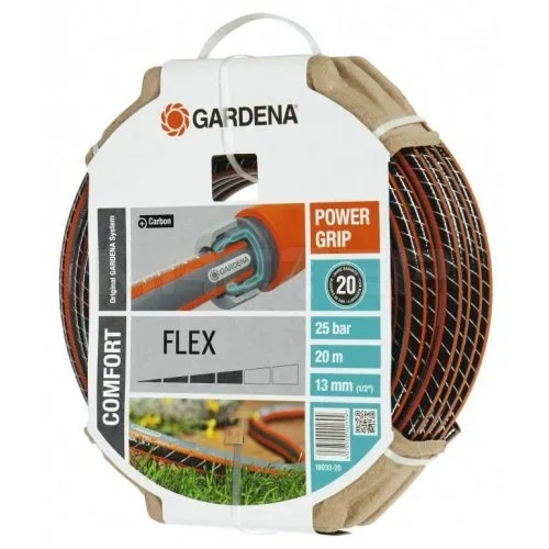 Шланг у комплекті із сполучними елементами Gardena Flex 13 мм х 20м.