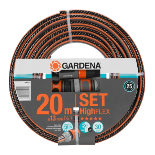 Шланг Gardena HighFlex 1/2" х 20 м + фітинги