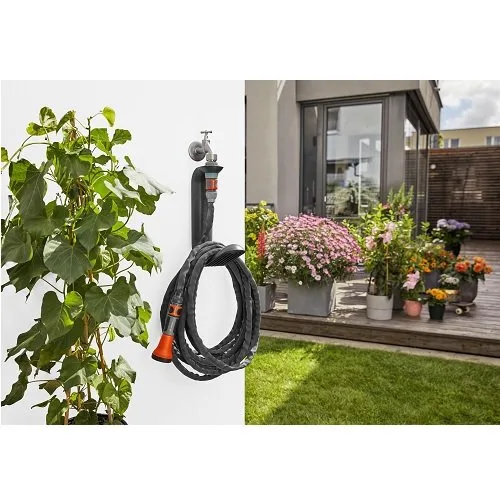 Набор шланг GARDENA Liano садовый текстильный 13 мм (1/2") 15 м с держателем TapFix