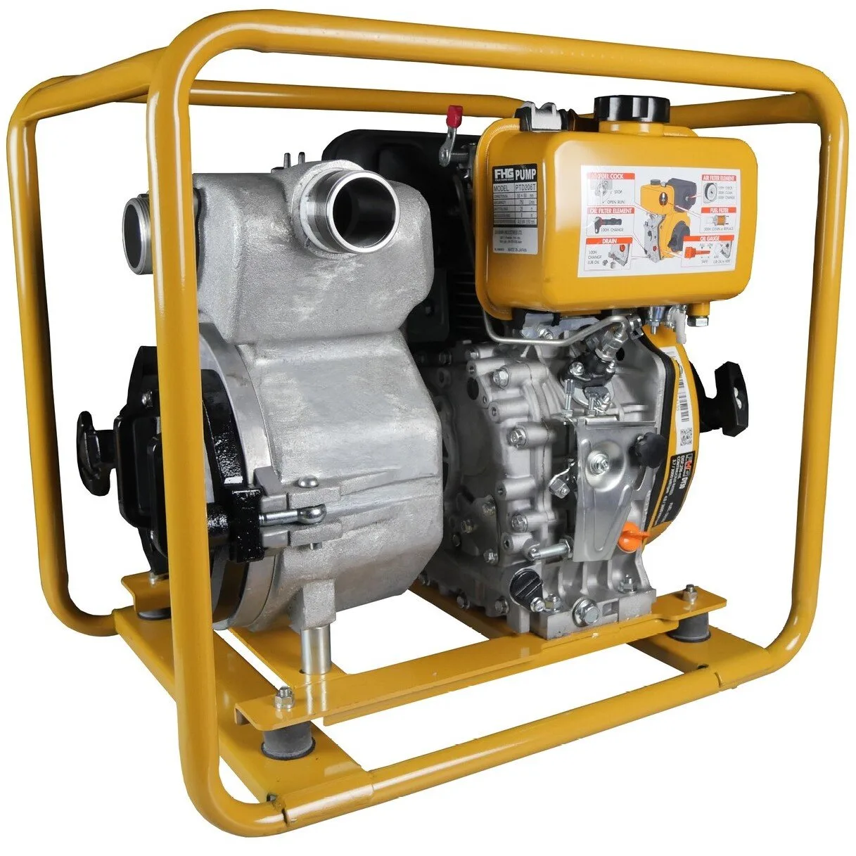 Мотопомпа для брудної води DAISHIN PTD206T