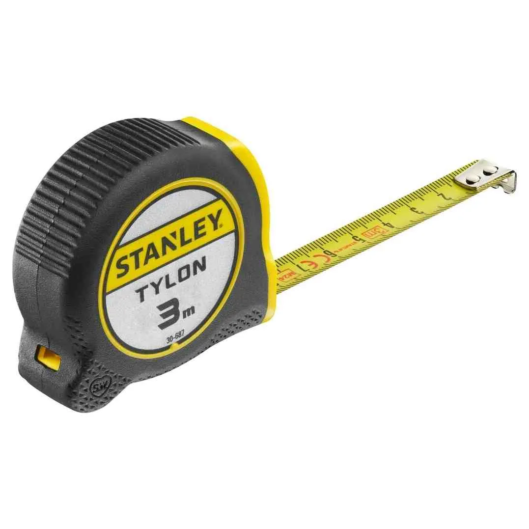 Измерительная рулетка Tylon ™ длиной 3 м, шириной 12,7 мм, в пластиковом корпусе STANLEY 0-30-687.