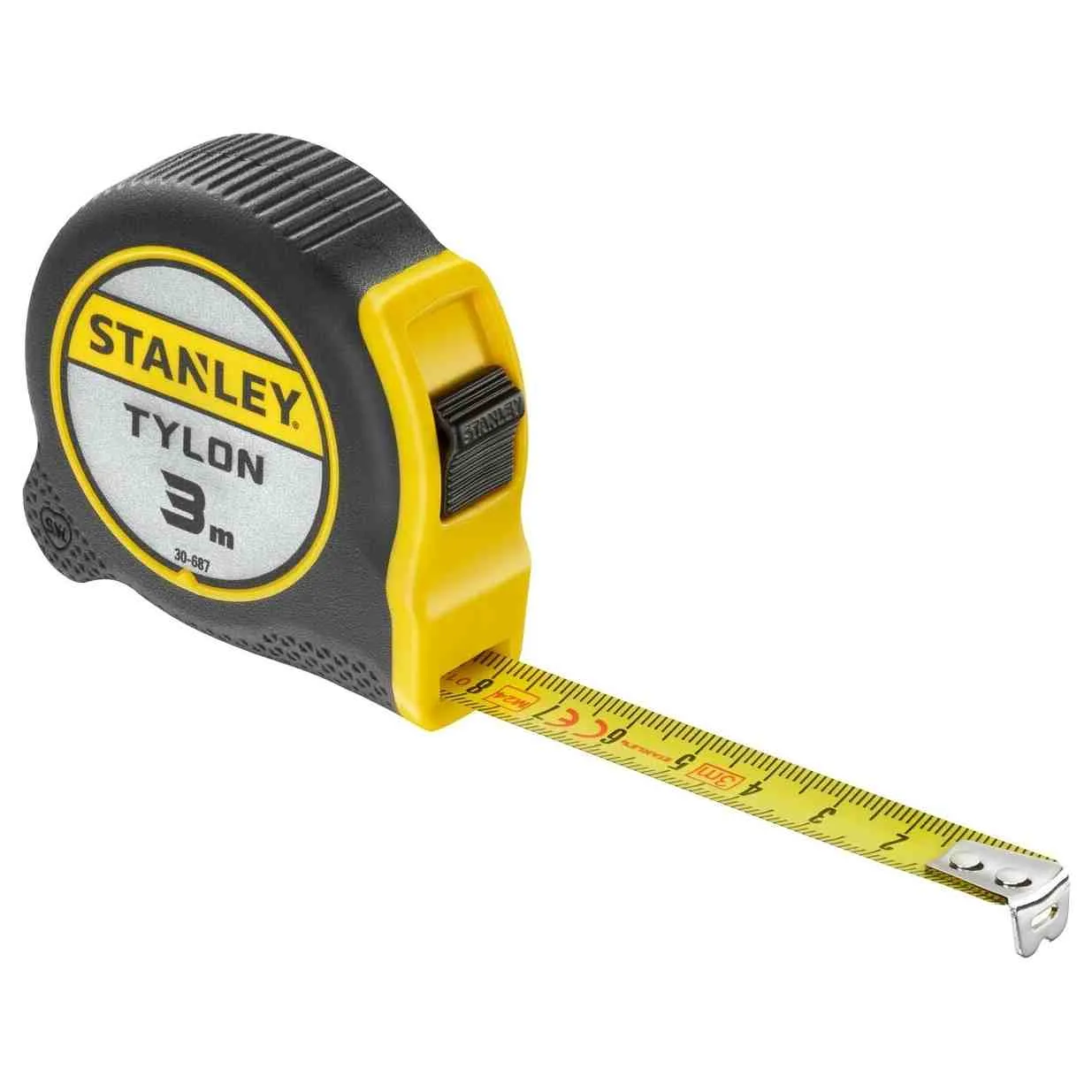 Измерительная рулетка Tylon ™ длиной 3 м, шириной 12,7 мм, в пластиковом корпусе STANLEY 0-30-687.