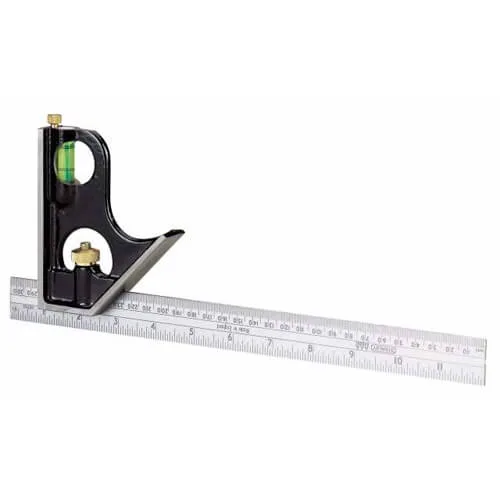 Комбинированный угольник STANLEY 0-46-151, длина линейки 300 мм.