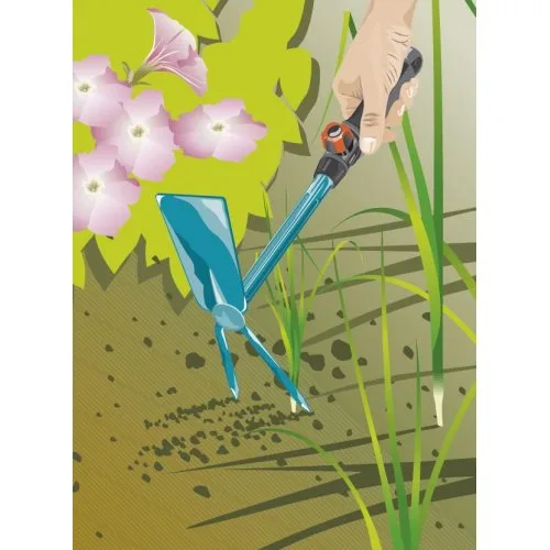 Сапка ручна прямокутна Gardena Combisystem 2 зубці 5 см