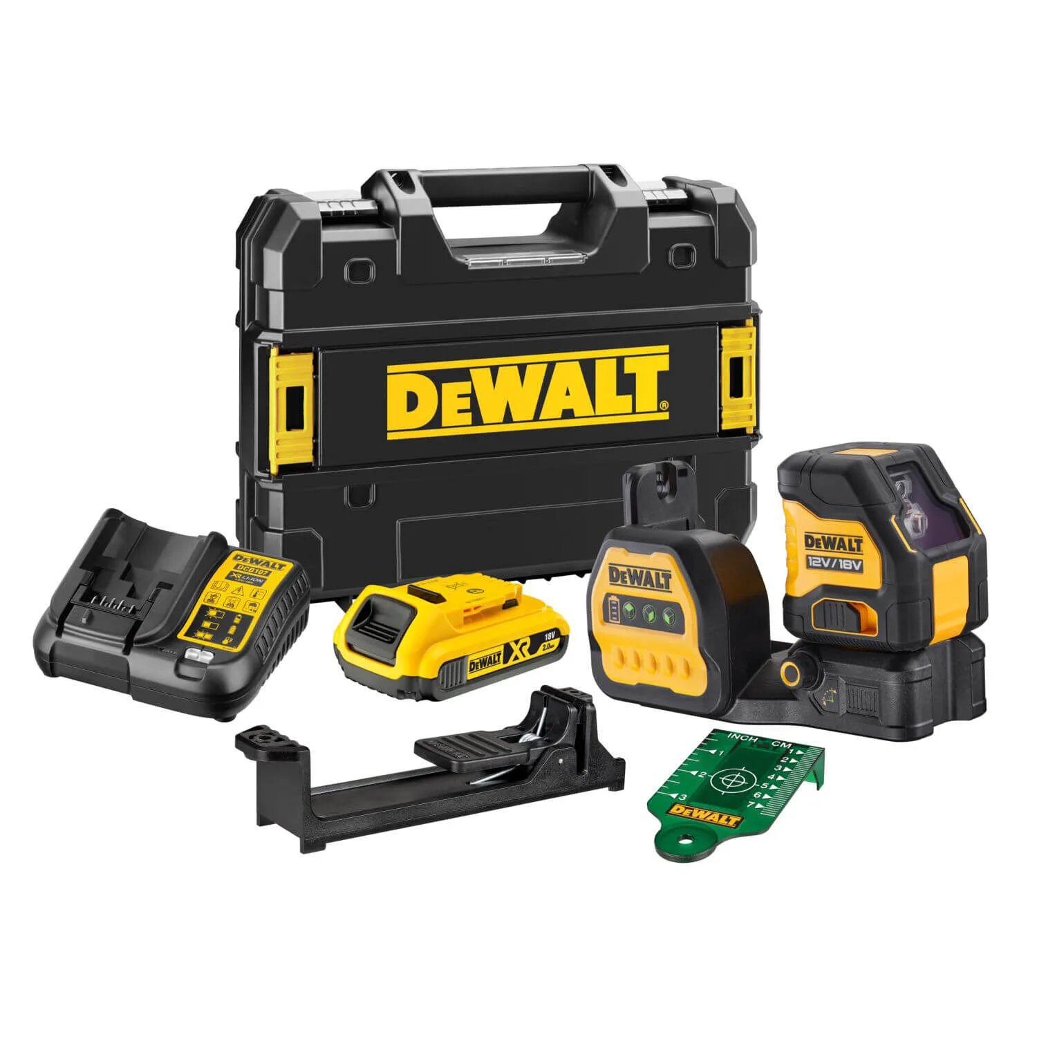 Лазерный линейный уровень DeWALT DCE088D1G18