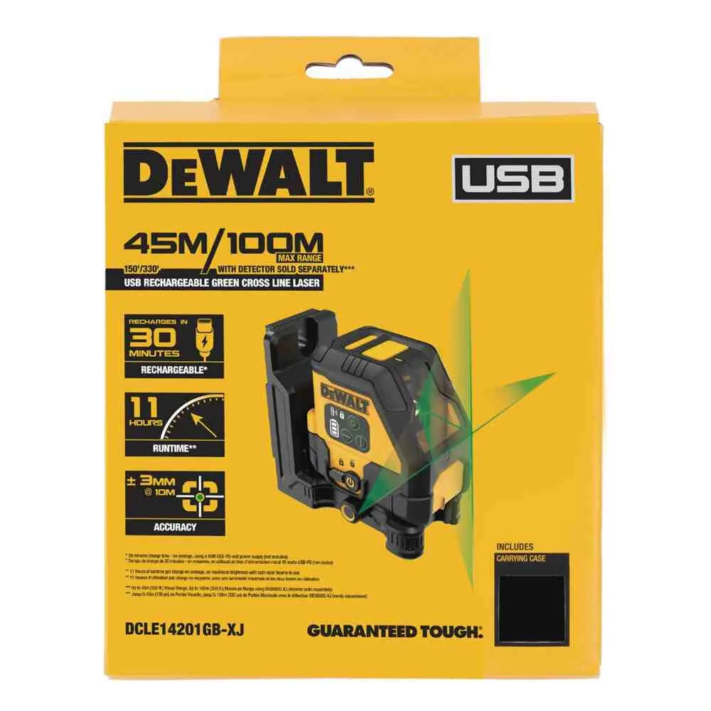 Лазерный линейный уровень DeWALT DCLE14201GB