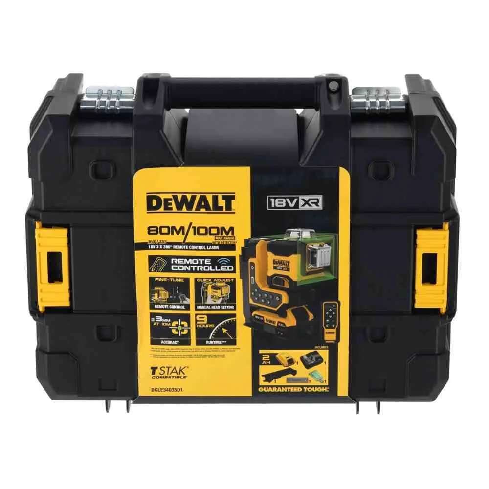 Лазерный линейный уровень DeWALT DCLE34035B