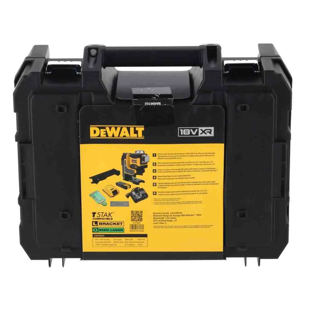 Лазерный линейный уровень DeWALT DCLE34035D1