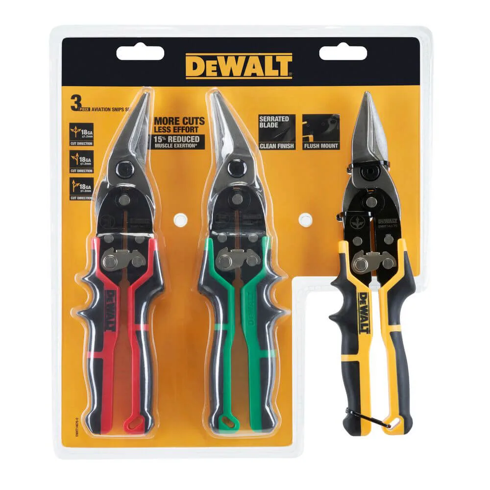 Набор ножниц из металла ERGO Aviation DeWALT DWHT14676-0