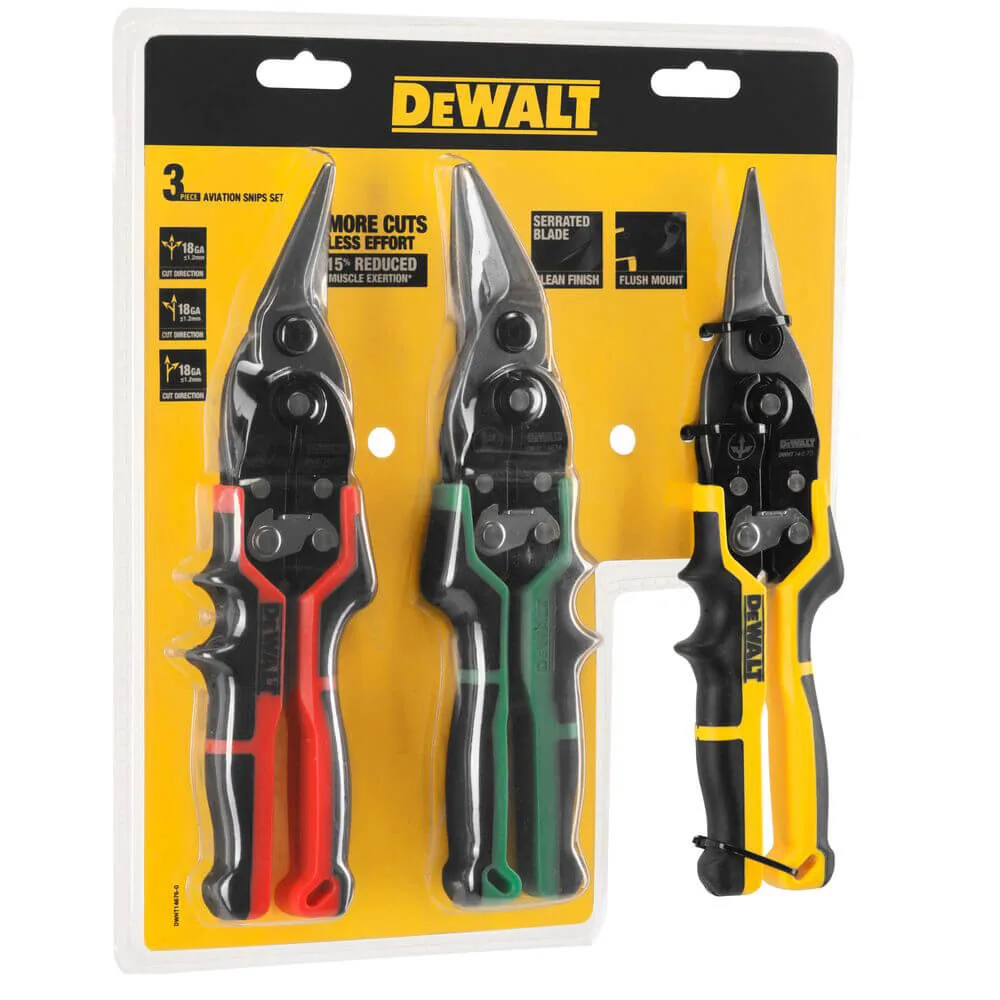 Набор ножниц из металла ERGO Aviation DeWALT DWHT14676-0