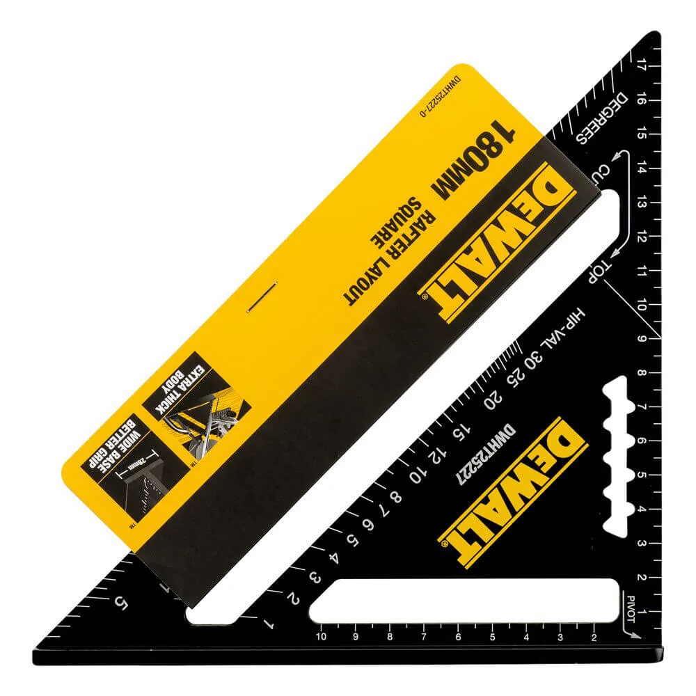 Металлический угольник для кровельных работ размером 180 х 180 мм DeWALT DWHT25227-0