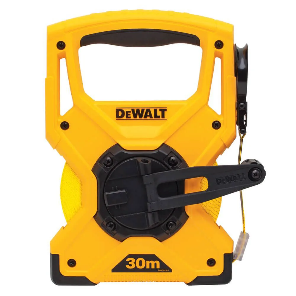 Измерительная рулетка FIBREGLASS длиной 30 м, шириной 12 мм, лента из стекловолокна DeWALT DWHT34218-0.