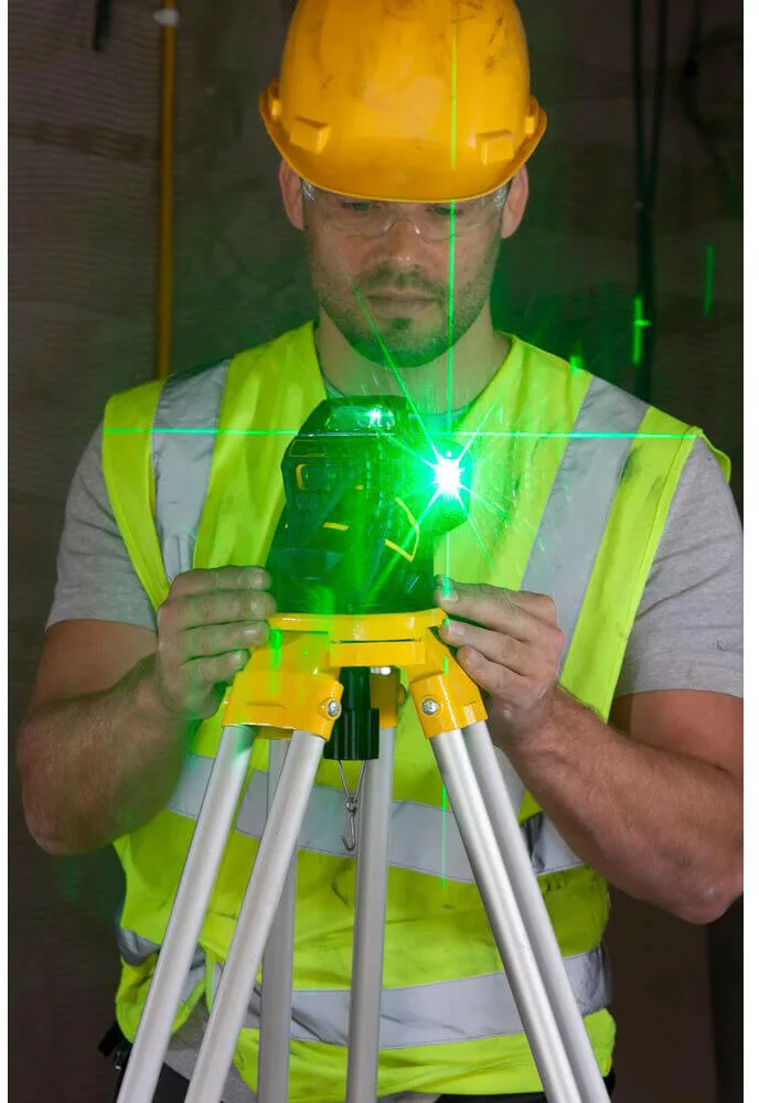 Лазерный уровень FatMax®MultilineGreen трехлучевой плоскостной самовыравнивающийся, чемодан STANLEY FMHT1-77356