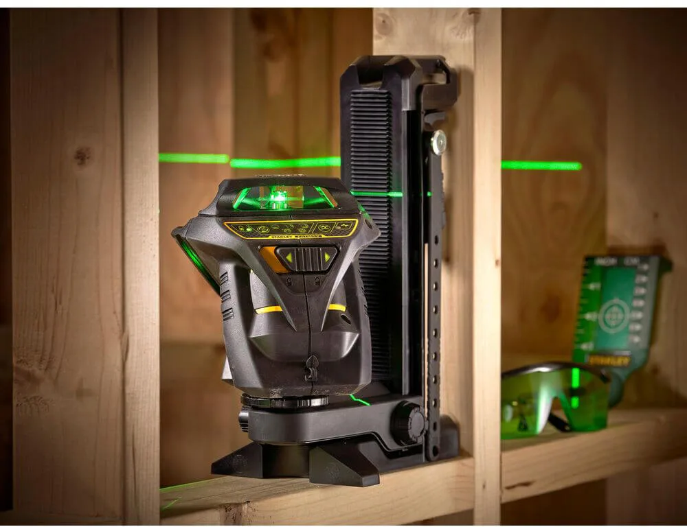 Лазерный уровень FatMax®MultilineGreen трехлучевой плоскостной самовыравнивающийся, чемодан STANLEY FMHT1-77356