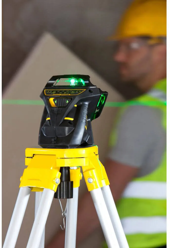 Лазерный уровень FatMax®MultilineGreen трехлучевой плоскостной самовыравнивающийся, чемодан STANLEY FMHT1-77356