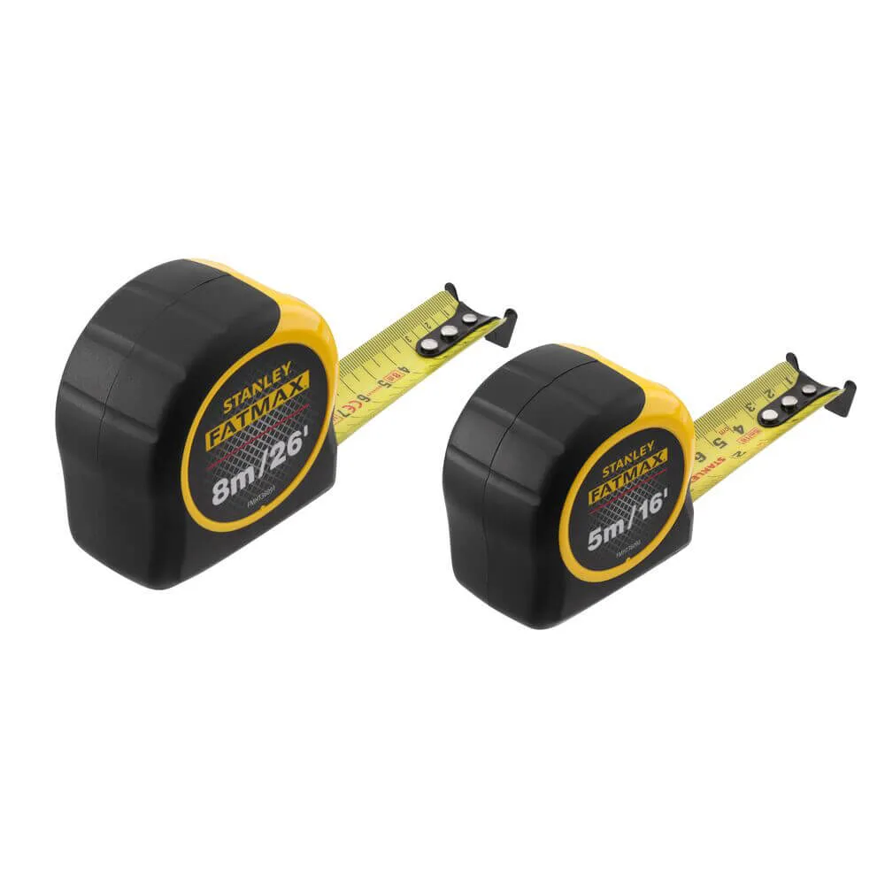 Измерительные рулетки FatMax®, 5м/16х25мм + 8/26х25, в хромированном корпусе STANLEY FMHT81745-0