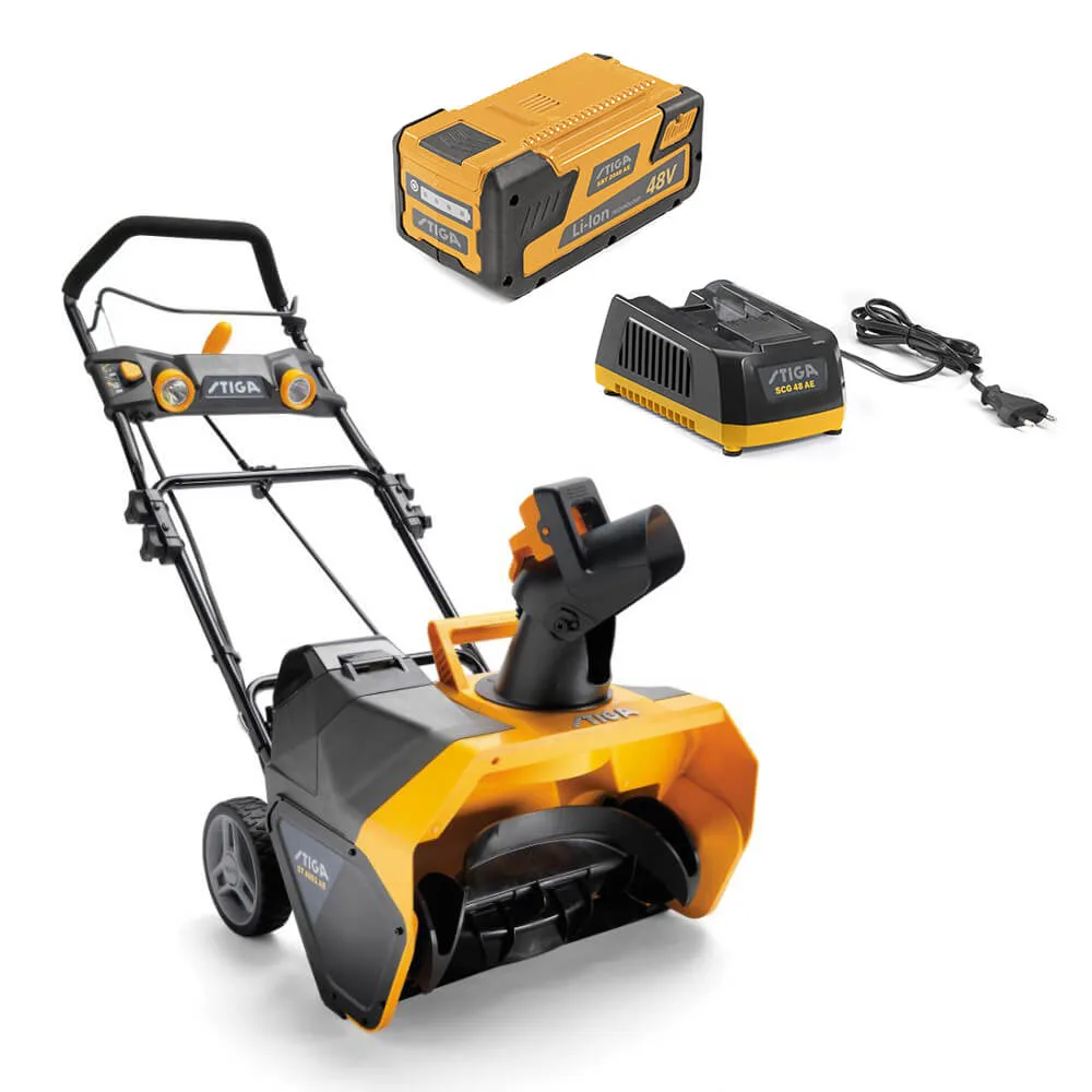 Аккумуляторный бесщеточный снегоуборщик STIGA ST4851AE + 1111-9312-01 + 1111-9315-01