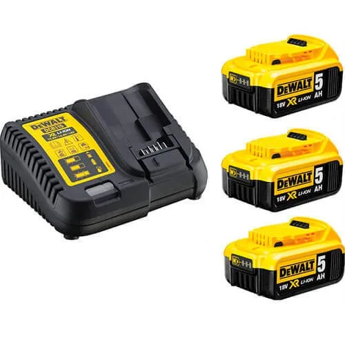 Зарядное устройство DeWalt DCB115P3 и 3 аккумулятора DCB184