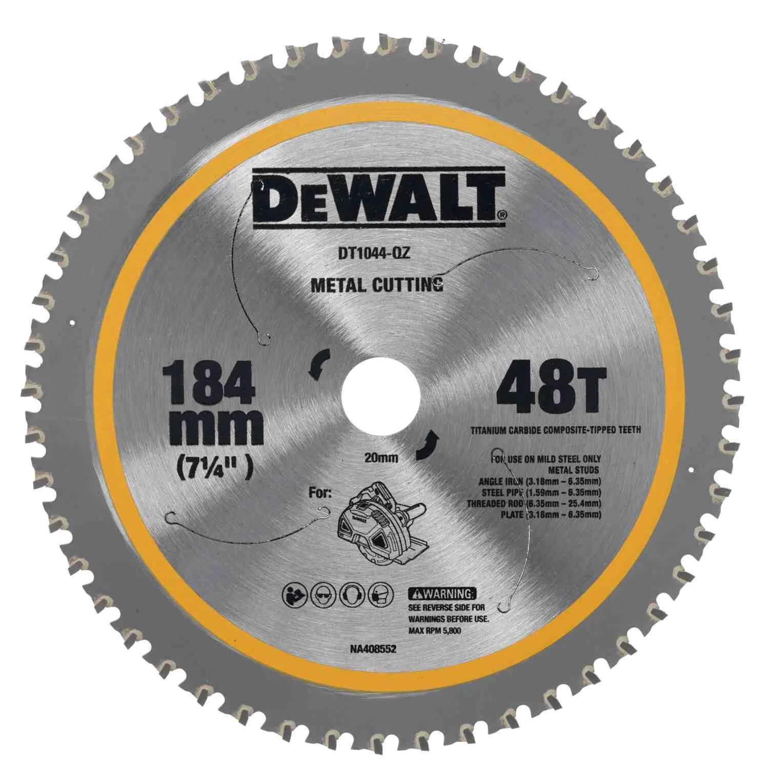 Пильный диск METAL CUTTING DeWALT DT1044