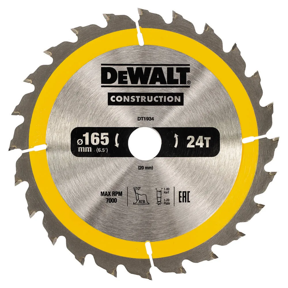 Пильный диск CONSTRUCTION DeWALT DT1934