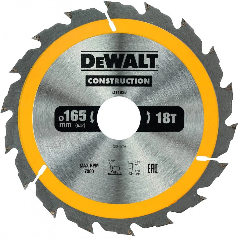 Пильный диск CONSTRUCTION DeWALT DT1936