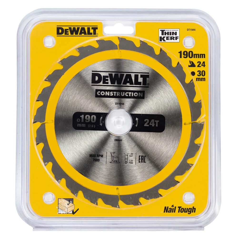 Пильный диск СONSTRUCTION DeWALT DT1944